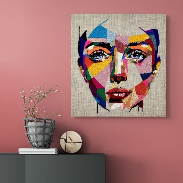 Textielportretten uit Soul Searching als reactie op zielloze AI-beelden