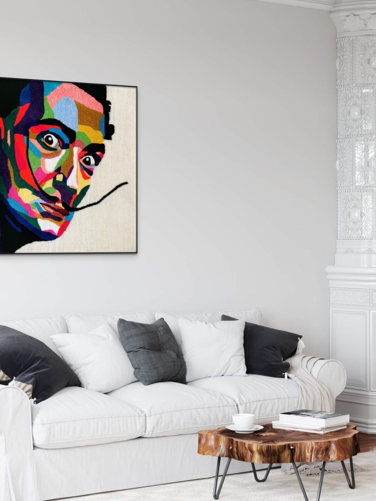Salvador Dali - interior 3 Moustache Dali