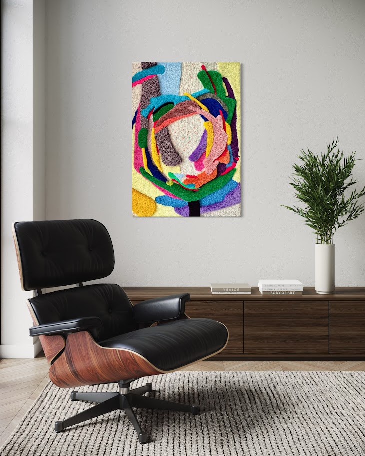 abstract tulip art Tulip